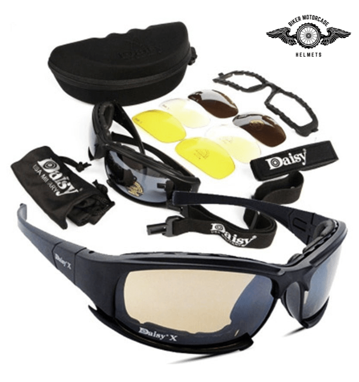 Multi-lens Sun Glasses | Motorcycle & Motorbike Glasses | Biker Motorcade - Biker Motorcade